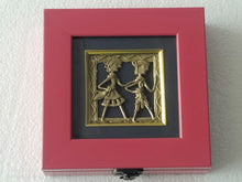Load image into Gallery viewer, Dhokra art red Wooden box
