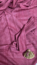 Load image into Gallery viewer, Handspun Vegan/ Eri Silk pink Shawl / Scarf
