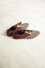 Load image into Gallery viewer, Ajrakh Brogues – Beige &amp; Burgundy
